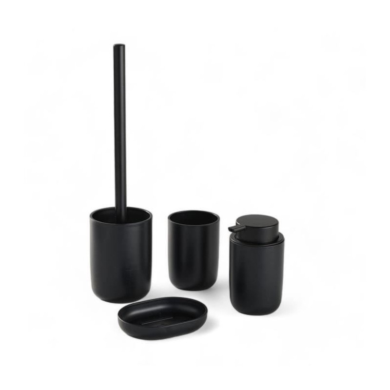 Ensemble de 4 accessoires de SDB - TODAY - UTILITY - Gobelet, distrib