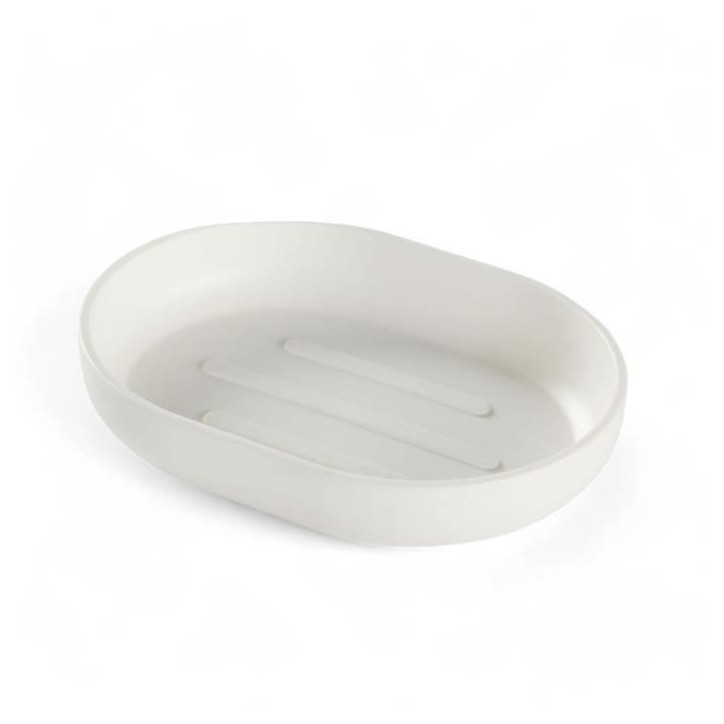 Ensemble de 4 accessoires de SDB - TODAY - UTILITY - Gobelet, distributeur savon, brosse WC - White