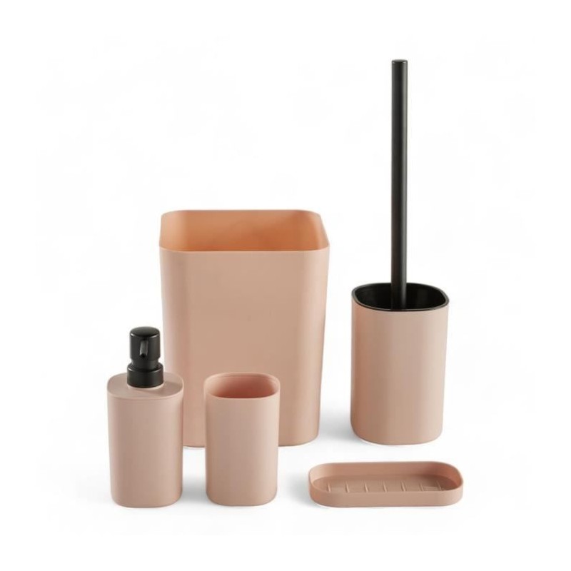 Set de 5 acc SDB - TODAY - UTILITY - Distr de savon, porte-brosse a de Set de 5 acc SDB - TODAY - UTILITY - Distr de savon, porte-brosse a de