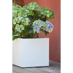 EDA Bac a fleurs carré GRAPHIT UP - 21 L - 29,5 x 29,5 x 29,5 cm - Bl
