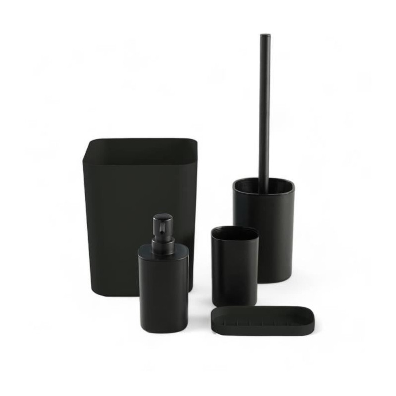 Set de 5 acc SDB - TODAY - UTILITY - Distr de savon, porte-brosse a de Set de 5 acc SDB - TODAY - UTILITY - Distr de savon, porte-brosse a de
