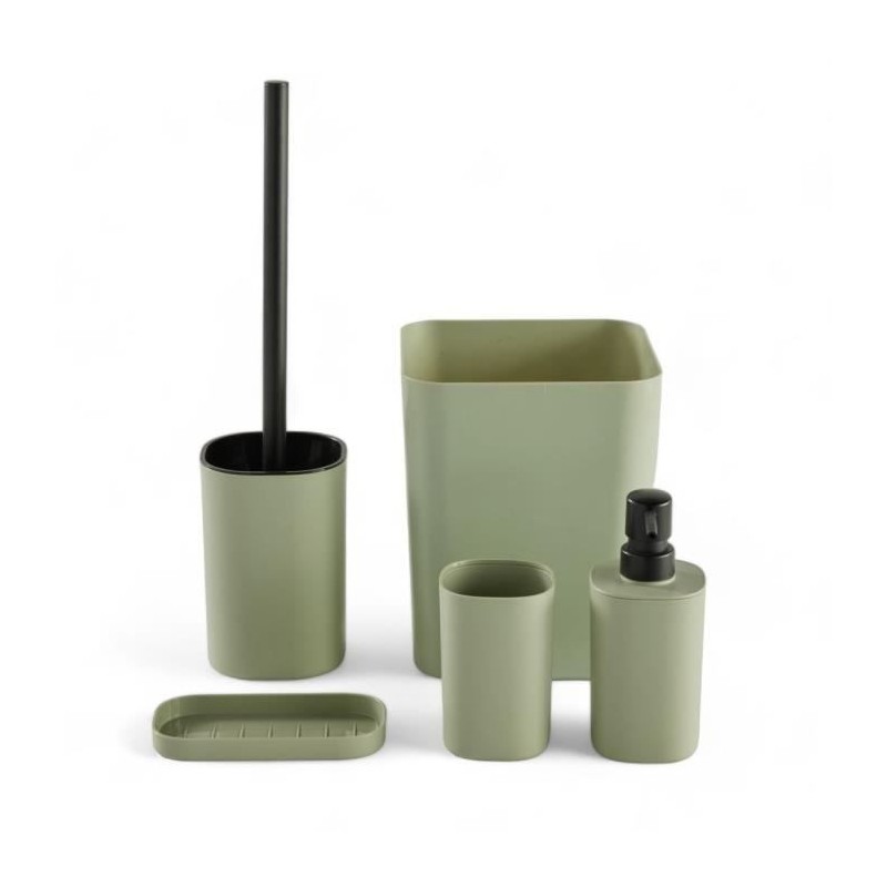 Set de 5 acc SDB - TODAY - UTILITY - Distr de savon, porte-brosse a de Set de 5 acc SDB - TODAY - UTILITY - Distr de savon, porte-brosse a de