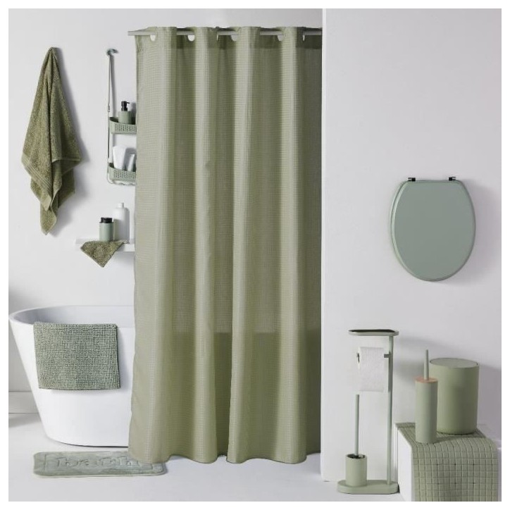 Set de 5 acc SDB - TODAY - UTILITY - Distr de savon, porte-brosse a dents, porte savon, brosse WC, poubelle - Green Set de 5 acc SDB - TODAY - UTILITY - Distr de savon, porte-brosse a dents, porte savon, brosse WC, poubelle - Green