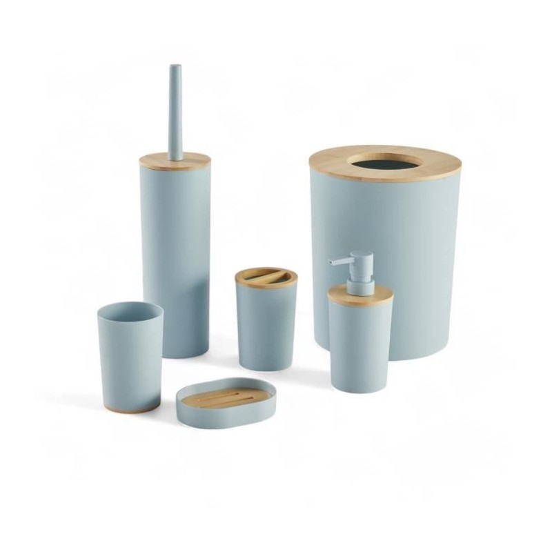 Lot de 6 acc SDB - TODAY - UTILITY - Dist savon, gobelet, porte-brosse