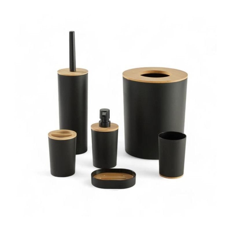 Lot de 6 acc SDB - TODAY - UTILITY - Dist savon, gobelet, porte-brosse Lot de 6 acc SDB - TODAY - UTILITY - Dist savon, gobelet, porte-brosse