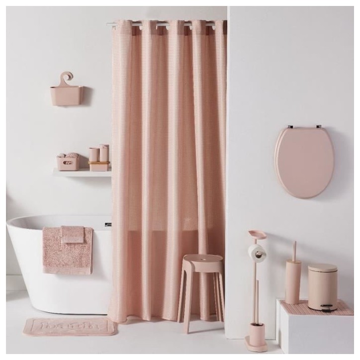 Tapis anti-dérapant baignoire ou douche - TODAY - UTILITY - 40 x 60 cm - Rectangle - Pink