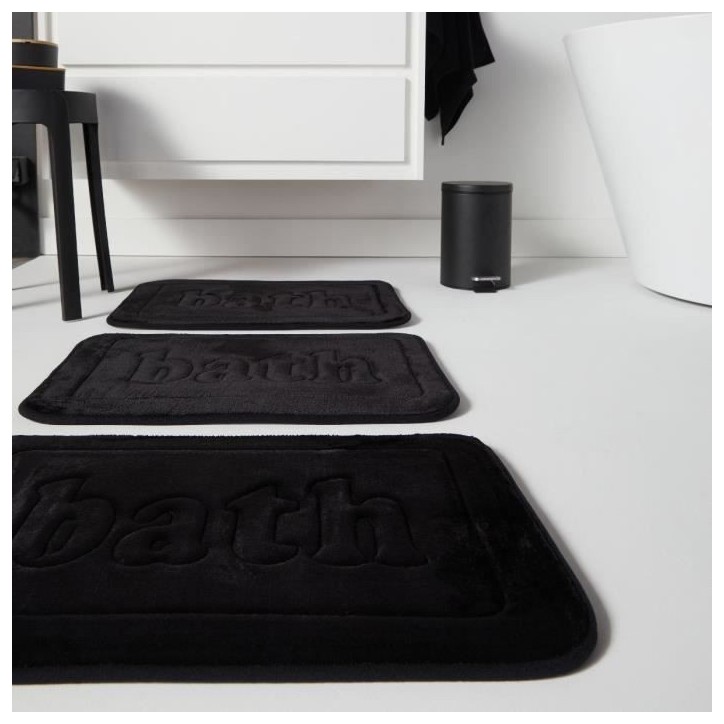 Tapis de bain mémoire de forme - TODAY - UTILITY - 40 x 60 cm - Black Tapis de bain mémoire de forme - TODAY - UTILITY - 40 x 60 cm - Black