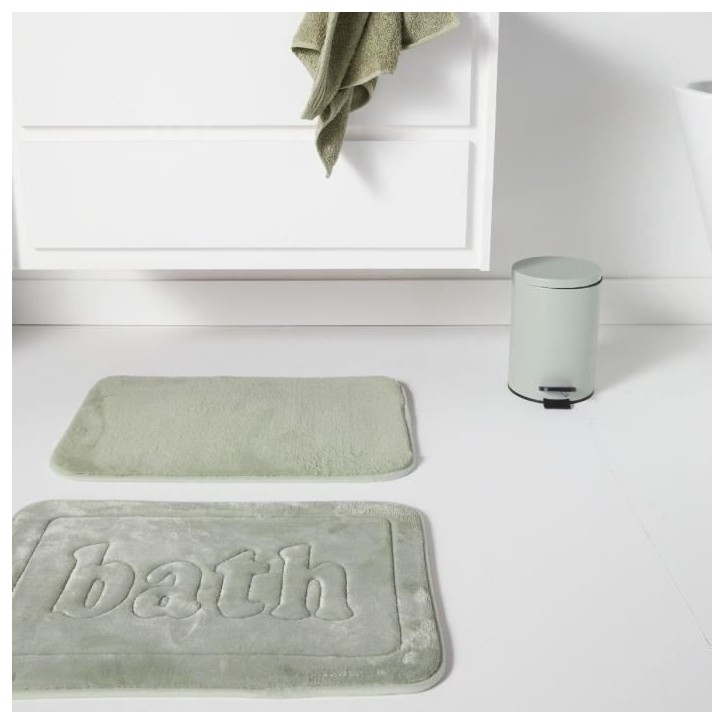 Tapis de bain mémoire de forme - TODAY - UTILITY - 40 x 60 cm - Green Tapis de bain mémoire de forme - TODAY - UTILITY - 40 x 60 cm - Green