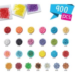 Aquabeads L'atelier d'initiation, Coffret 900 perles de 25 couleurs, p