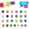Aquabeads L'atelier d'initiation, Coffret 900 perles de 25 couleurs, p