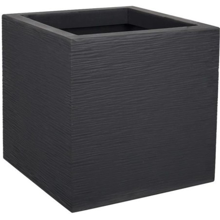 EDA Bac a fleurs carré GRAPHIT UP - 21 L - 29,5 x 29,5 x 29,5 cm - Gr