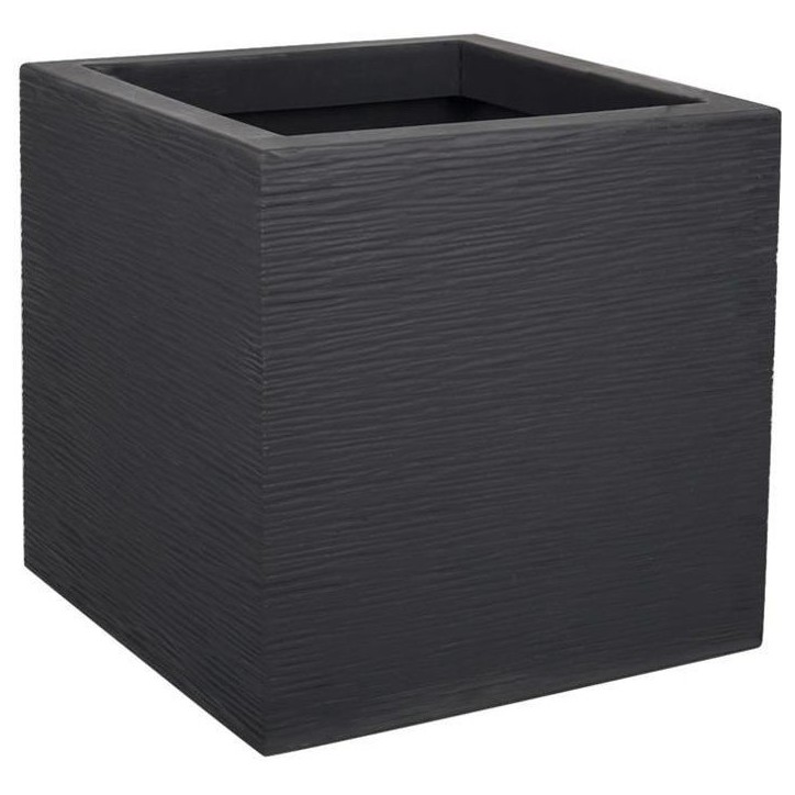 EDA Bac a fleurs carré GRAPHIT UP - 21 L - 29,5 x 29,5 x 29,5 cm - Gris anthracite EDA Bac a fleurs carré GRAPHIT UP - 21 L - 29,5 x 29,5 x 29,5 cm - Gris anthracite