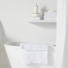 Rideau de douche gauffré - White - Polyester - 180 x 200 cm - 12 croc