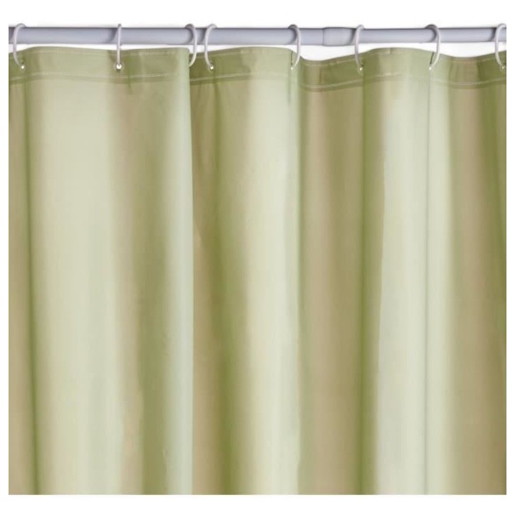 Rideau de douche gauffré - Green - PEVA - 180 x 200 cm - 12 crochets - UTILITY - TODAY Rideau de douche gauffré - Green - PEVA - 180 x 200 cm - 12 crochets - UTILITY - TODAY