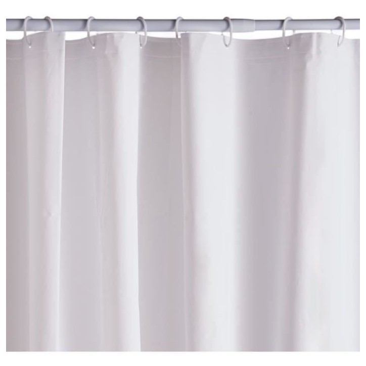 Rideau de douche gauffré - White - PEVA - 180 x 200 cm - 12 crochets - UTILITY - TODAY Rideau de douche gauffré - White - PEVA - 180 x 200 cm - 12 crochets - UTILITY - TODAY