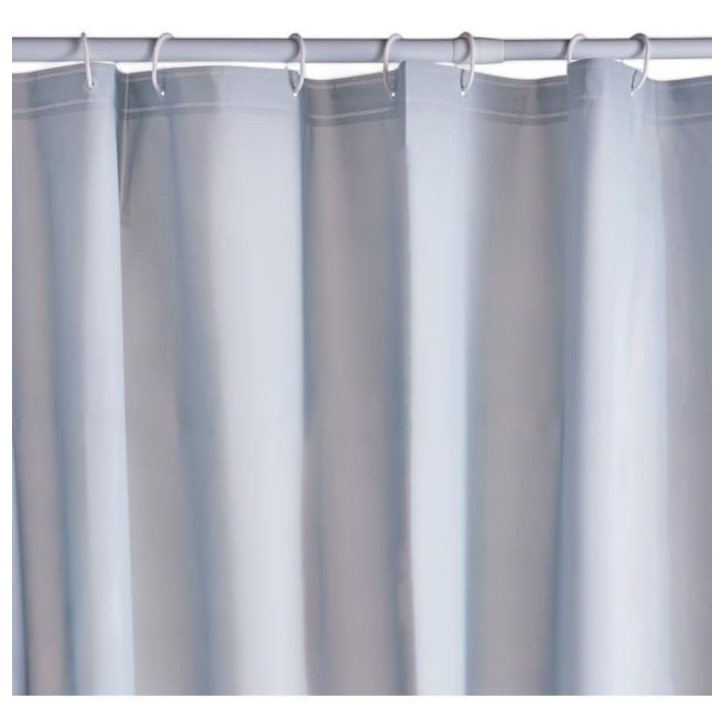Rideau de douche gauffré - Blue - PEVA - 180 x 200 cm - 12 crochets - UTILITY - TODAY Rideau de douche gauffré - Blue - PEVA - 180 x 200 cm - 12 crochets - UTILITY - TODAY