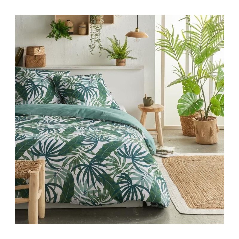Parure de lit - TODAY Crazy - Imprimé Jungle - 2 personnes - 220 x 24 Parure de lit - TODAY Crazy - Imprimé Jungle - 2 personnes - 220 x 24