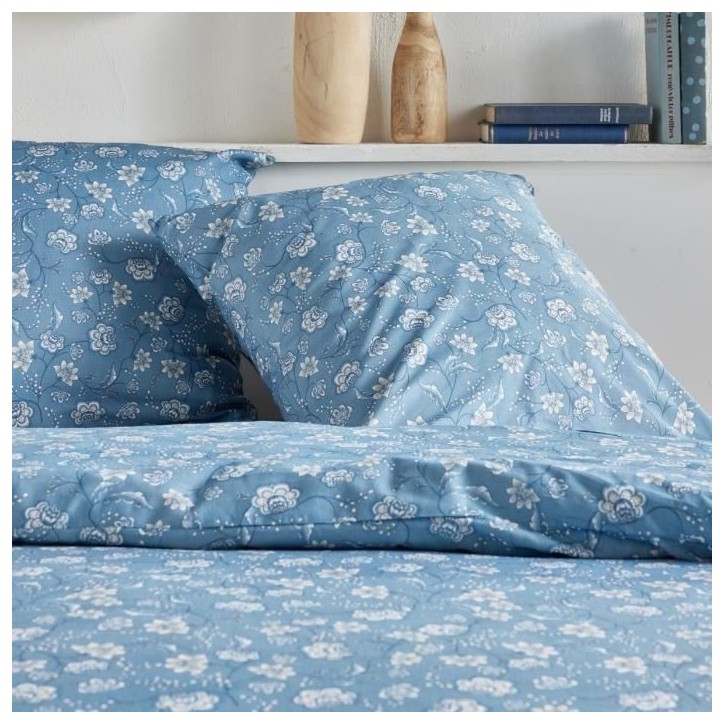 Parure de lit - TODAY Crazy - Imprimé Floral - 2 personnes - 220 x 240 cm - Bleu Parure de lit - TODAY Crazy - Imprimé Floral - 2 personnes - 220 x 240 cm - Bleu