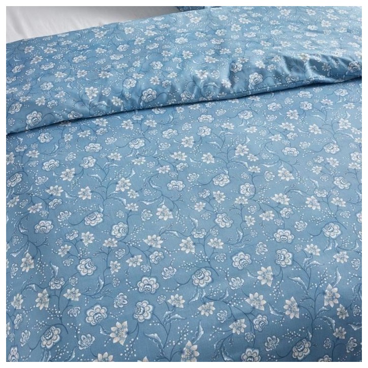 Parure de lit - TODAY Crazy - Imprimé Floral - 2 personnes - 220 x 240 cm - Bleu Parure de lit - TODAY Crazy - Imprimé Floral - 2 personnes - 220 x 240 cm - Bleu