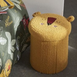 Ensemble parure de lit enfant + coffre de rangement pouf pliable - TOD