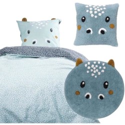 Ensemble parure de lit enfant + coussin + tapis tufté - TODAY - HYPO