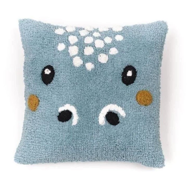 Ensemble parure de lit enfant + coussin + tapis tufté - TODAY - HYPO - 140 x 200 cm - Coton Ensemble parure de lit enfant + coussin + tapis tufté - TODAY - HYPO - 140 x 200 cm - Coton