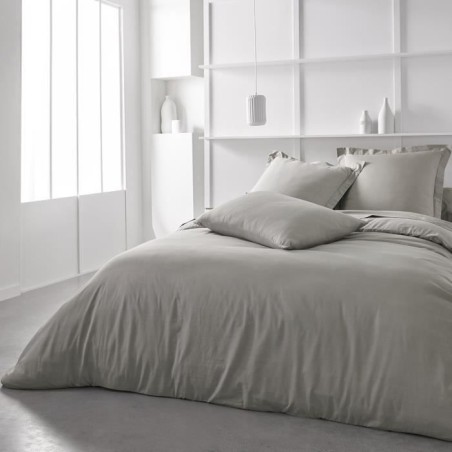 Drap housse TODAY Essential - 140 x 200+30 cm - 2 personnes - 100% Coton uni - Dune