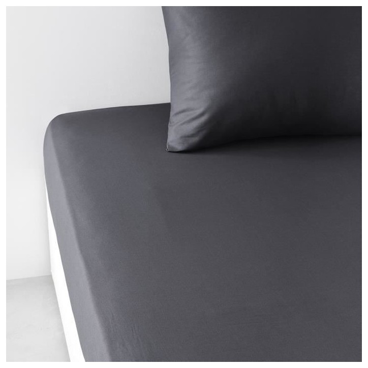 Drap housse Maison Lefebvre DH 2 pers 140x190cm Bonnet 30cm 100% coton 57 fils