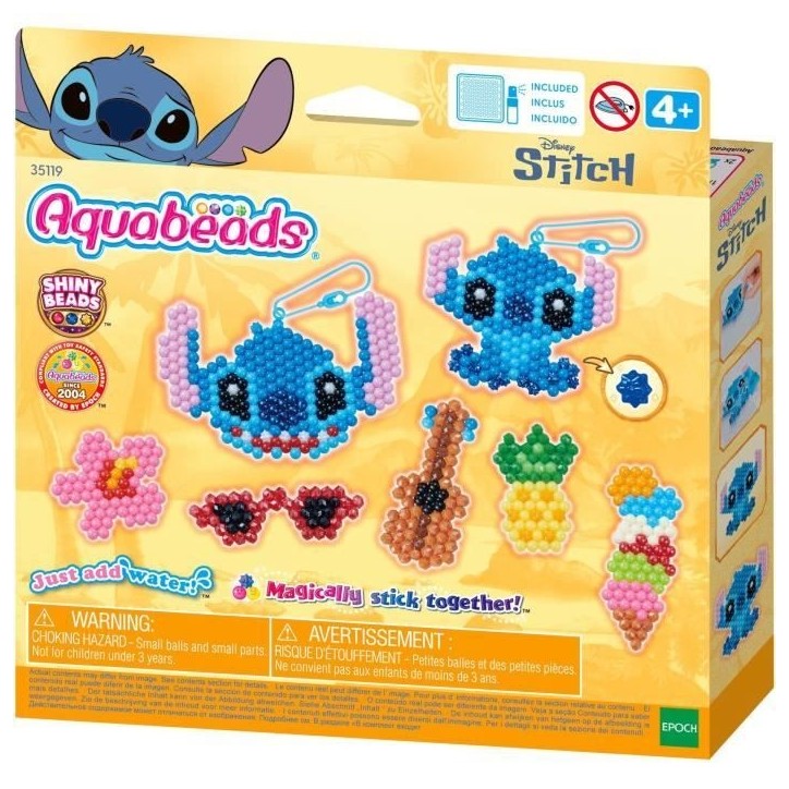 Le kit Stitch - AQUABEADS - 700 perles - Des 4 ans Le kit Stitch - AQUABEADS - 700 perles - Des 4 ans