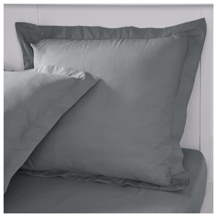 Taie d'oreiller Maison Lefebvre TO 63x63 + Oxford 5 cm 100% coton 57 fils