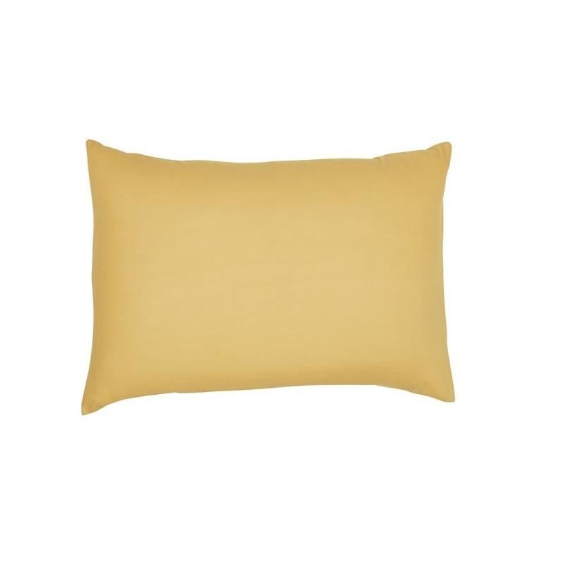 Taie d'oreiller TODAY Essential - 50 x 70+5 cm - 100% Coton uni - Ocre Taie d'oreiller TODAY Essential - 50 x 70+5 cm - 100% Coton uni - Ocre