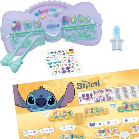 Mon kit de manucure - AQUABEADS - Stitch - 40 ongles - Stickers