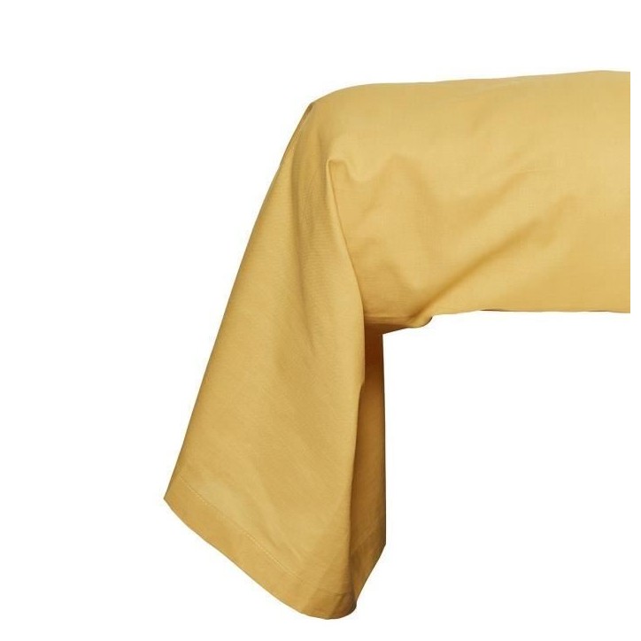 Taie de traversin TODAY Essential - 45 x 185 cm - 100% Coton uni - Ocre
