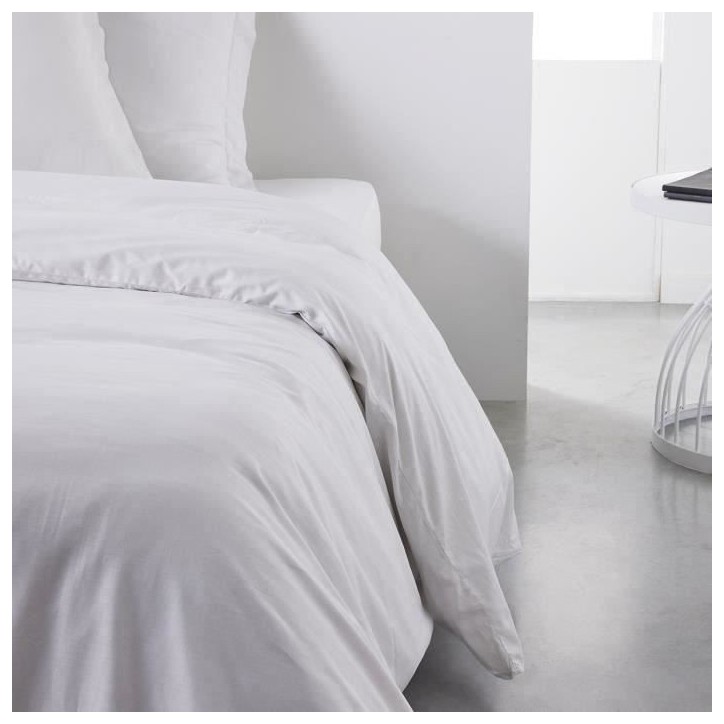 Housse de couette TODAY Essential - 220 x 240 cm - 2 personnes - 100% Coton uni - Craie