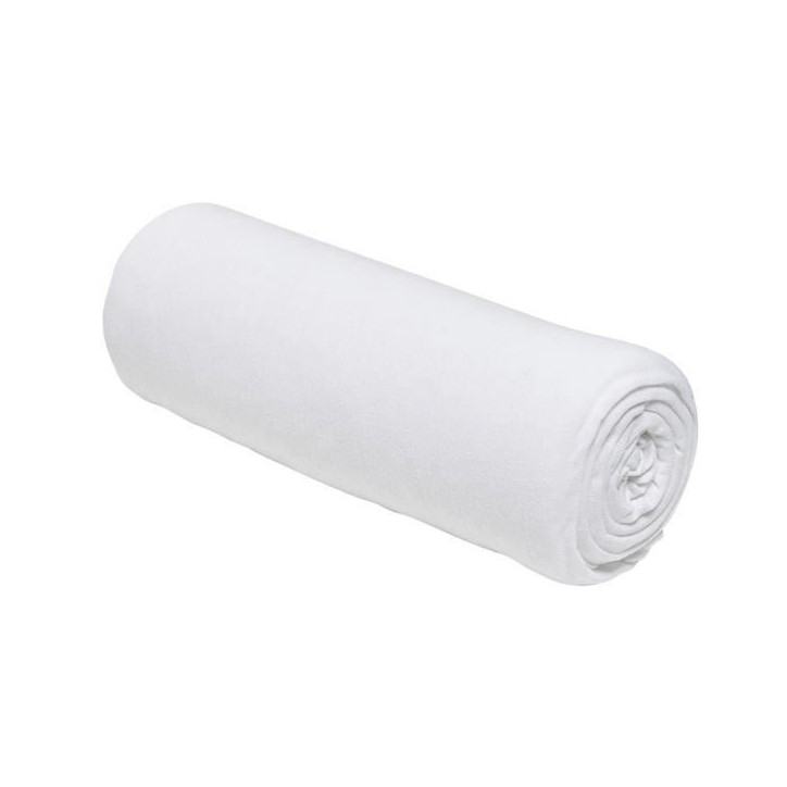 Drap housse TODAY Essential - 140 x 190+25 cm - 1 personne - 100% Coton jersey - Craie