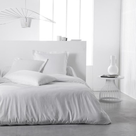 Drap housse TODAY Essential - 140 x 190+25 cm - 1 personne - 100% Coton jersey - Craie