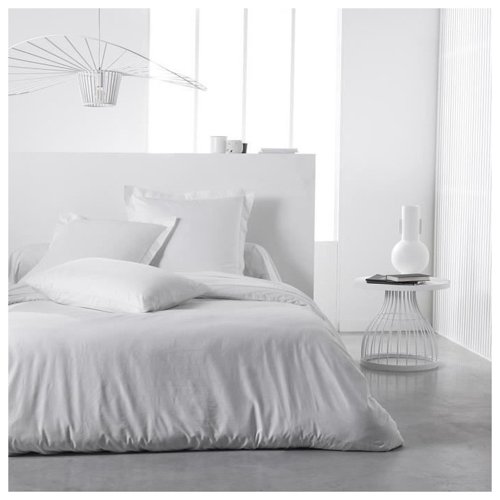 Drap housse TODAY Essential - 140 x 190+25 cm - 1 personne - 100% Coton jersey - Craie