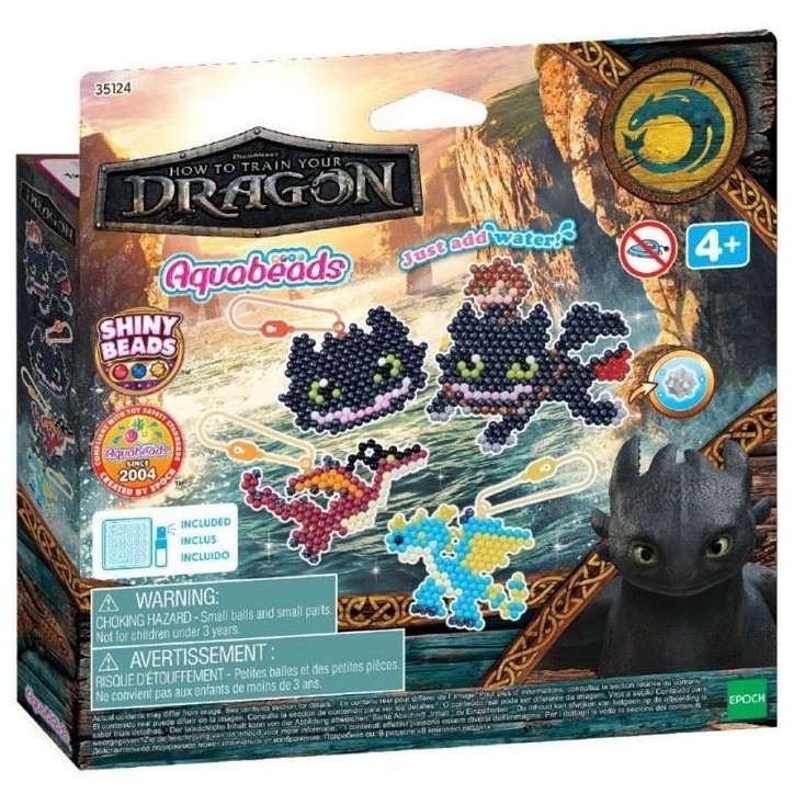 Le kit Dragons - AQUABEADS - 800 perles - Des 4 ans Le kit Dragons - AQUABEADS - 800 perles - Des 4 ans