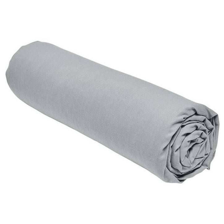 Drap housse - TODAY - 160 x 200 cm + 30 cm - Coton - Organic Acier Drap housse - TODAY - 160 x 200 cm + 30 cm - Coton - Organic Acier
