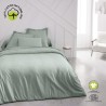 Drap housse - TODAY - 160 x 200 cm + 30 cm - Coton - Organic Celadon