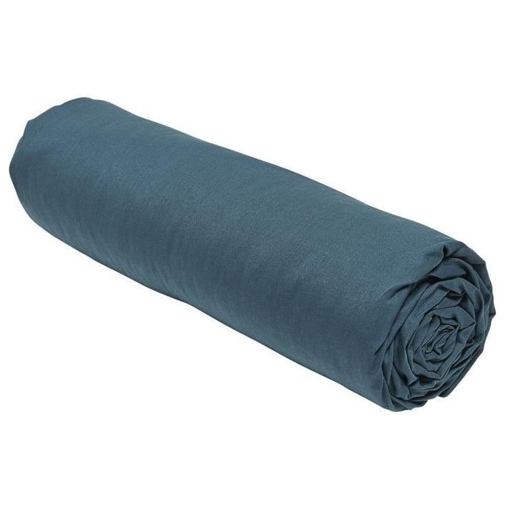 Drap housse - TODAY - 180 x 200 cm + 30 cm - Coton - Organic Paon
