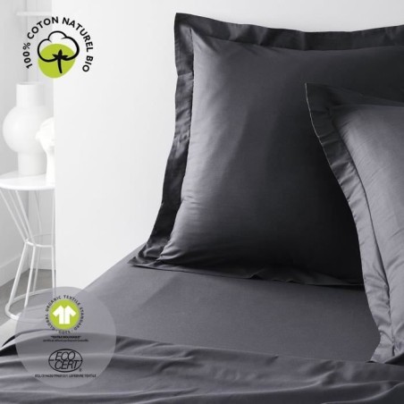 Taie d'oreiller - TODAY - 63 x 63 cm - Coton bio - Certifié oeko-Tex