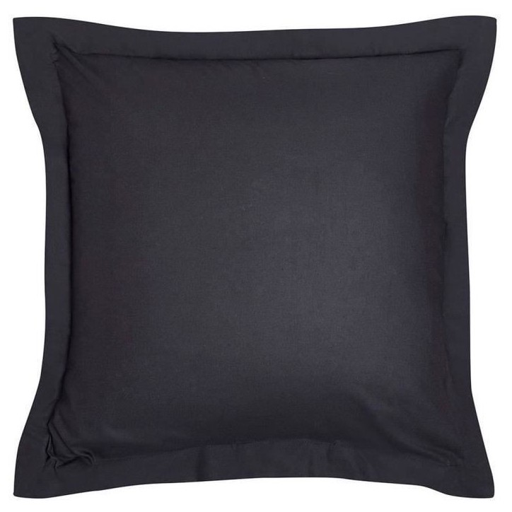 Taie d'oreiller - TODAY - 63 x 63 cm - Coton bio - Certifié oeko-Tex - Volant 5 cm