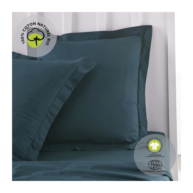 Taie d'oreiller - TODAY - 63 x 63 cm - Coton bio - Certifié GOTS - oe