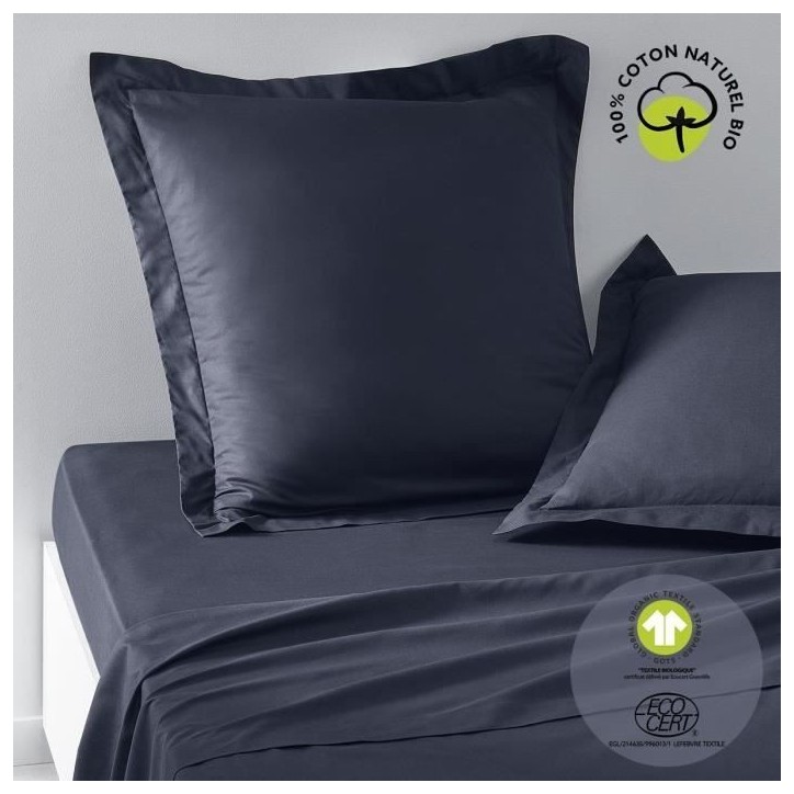 Taie d'oreiller - TODAY - 63 x 63 cm - Coton bio - Certifié GOTS - oeko-Tex