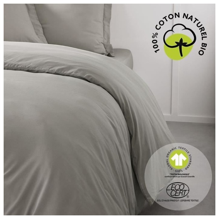 Housse de couette - TODAY - 220 x 240 cm - Coton - Organic Dune Housse de couette - TODAY - 220 x 240 cm - Coton - Organic Dune