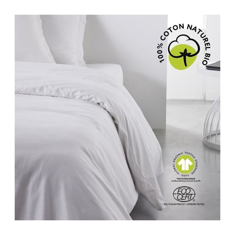 Housse de couette - TODAY - 220 x 240 cm - Coton - Organic Craie