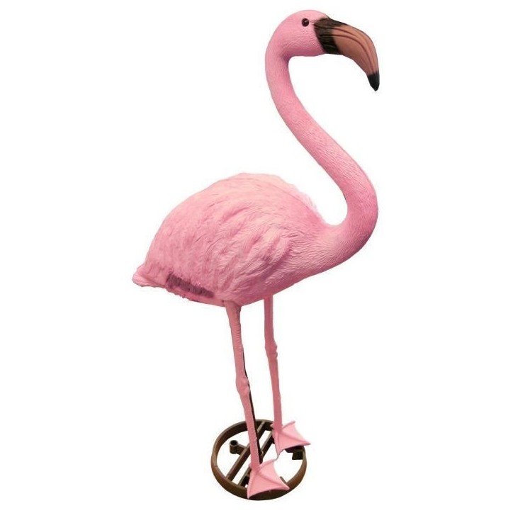 Flamant en résine - Hauteur 88 cm - Décoration de jardin UBBINK