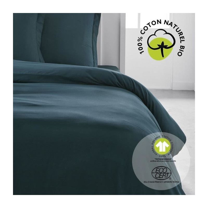 Housse de couette - TODAY - 220 x 240 cm - Coton - Organic Paon Housse de couette - TODAY - 220 x 240 cm - Coton - Organic Paon