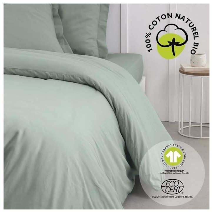 Housse de couette -- TODAY - 220 x 240 cm - Coton - Organic Celadon Housse de couette -- TODAY - 220 x 240 cm - Coton - Organic Celadon